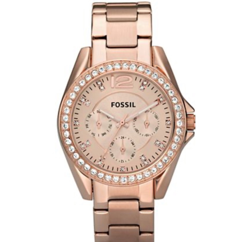 Fossil Women's Riley Rose Gold Watch